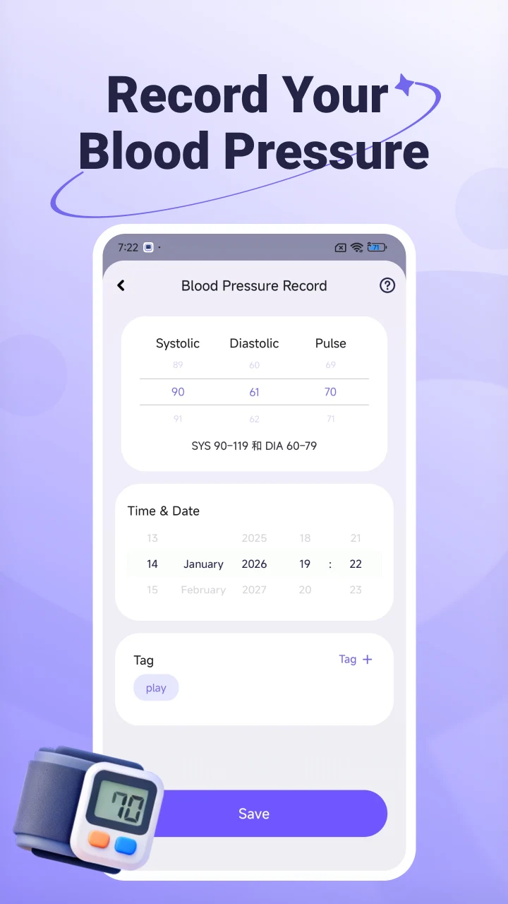 Blood Pressure & Sugar Health screenshot